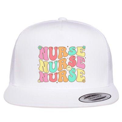 Groovy Nurse Wo Future Nurse Appreciation Nursing Flatbill Hat