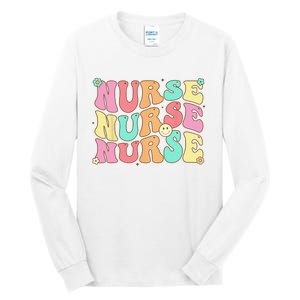 Groovy Nurse Wo Future Nurse Appreciation Nursing Tall Long Sleeve T-Shirt