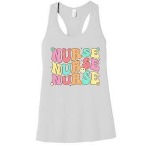 Groovy Nurse Wo Future Nurse Appreciation Nursing Women's Racerback Tank