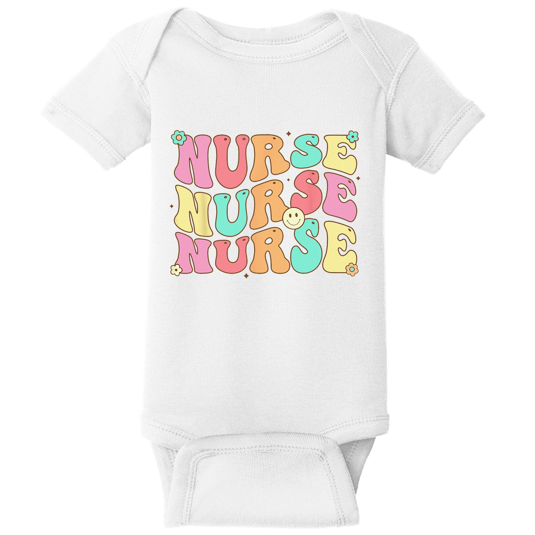 Groovy Nurse Wo Future Nurse Appreciation Nursing Baby Bodysuit