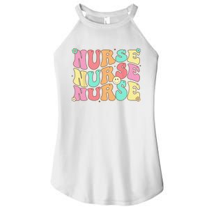 Groovy Nurse Wo Future Nurse Appreciation Nursing Women's Perfect Tri Rocker Tank