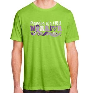 Grandpa Nicu Warrior For Preemie Prematurity Awareness Month Cute Gift Adult ChromaSoft Performance T-Shirt