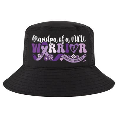 Grandpa Nicu Warrior For Preemie Prematurity Awareness Month Cute Gift Cool Comfort Performance Bucket Hat