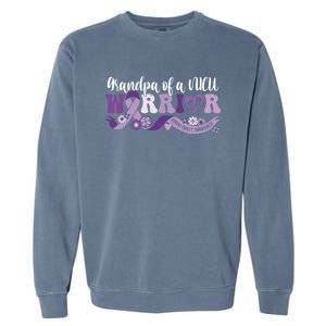 Grandpa Nicu Warrior For Preemie Prematurity Awareness Month Cute Gift Garment-Dyed Sweatshirt