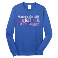 Grandpa Nicu Warrior For Preemie Prematurity Awareness Month Cute Gift Long Sleeve Shirt