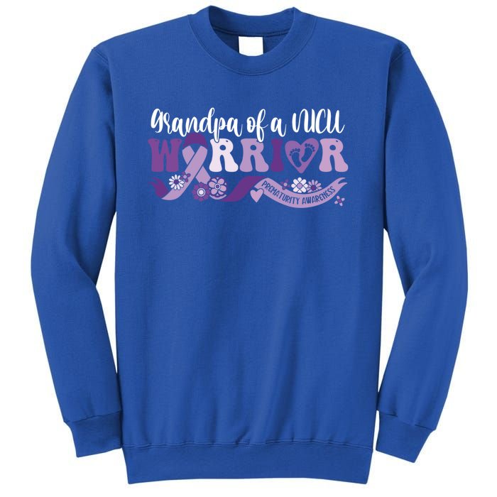 Grandpa Nicu Warrior For Preemie Prematurity Awareness Month Cute Gift Sweatshirt