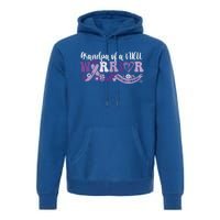 Grandpa Nicu Warrior For Preemie Prematurity Awareness Month Cute Gift Premium Hoodie