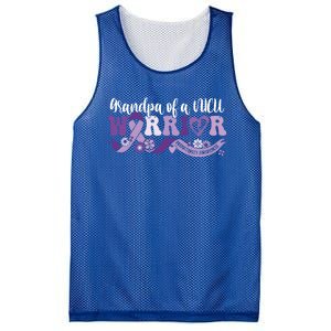 Grandpa Nicu Warrior For Preemie Prematurity Awareness Month Cute Gift Mesh Reversible Basketball Jersey Tank