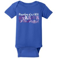 Grandpa Nicu Warrior For Preemie Prematurity Awareness Month Cute Gift Baby Bodysuit