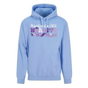 Grandpa Nicu Warrior For Preemie Prematurity Awareness Month Cute Gift Unisex Surf Hoodie