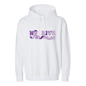 Grandpa Nicu Warrior For Preemie Prematurity Awareness Month Cute Gift Garment-Dyed Fleece Hoodie