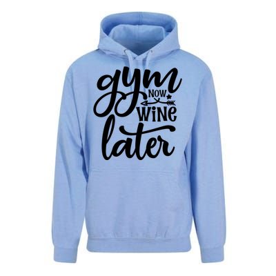 Gym Now Wine Later Funny Great Gift Unisex Surf Hoodie