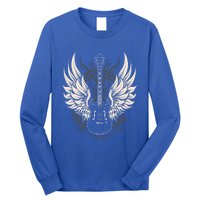 Guitar Neck With A Sweet Rock On Skeleton Hand Rock And Roll Great Gift Long Sleeve Shirt