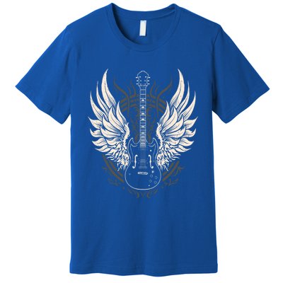 Guitar Neck With A Sweet Rock On Skeleton Hand Rock And Roll Great Gift Premium T-Shirt