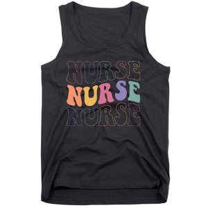 Groovy Nurse Women School Nurse RN ICU ER Pediatric Tank Top