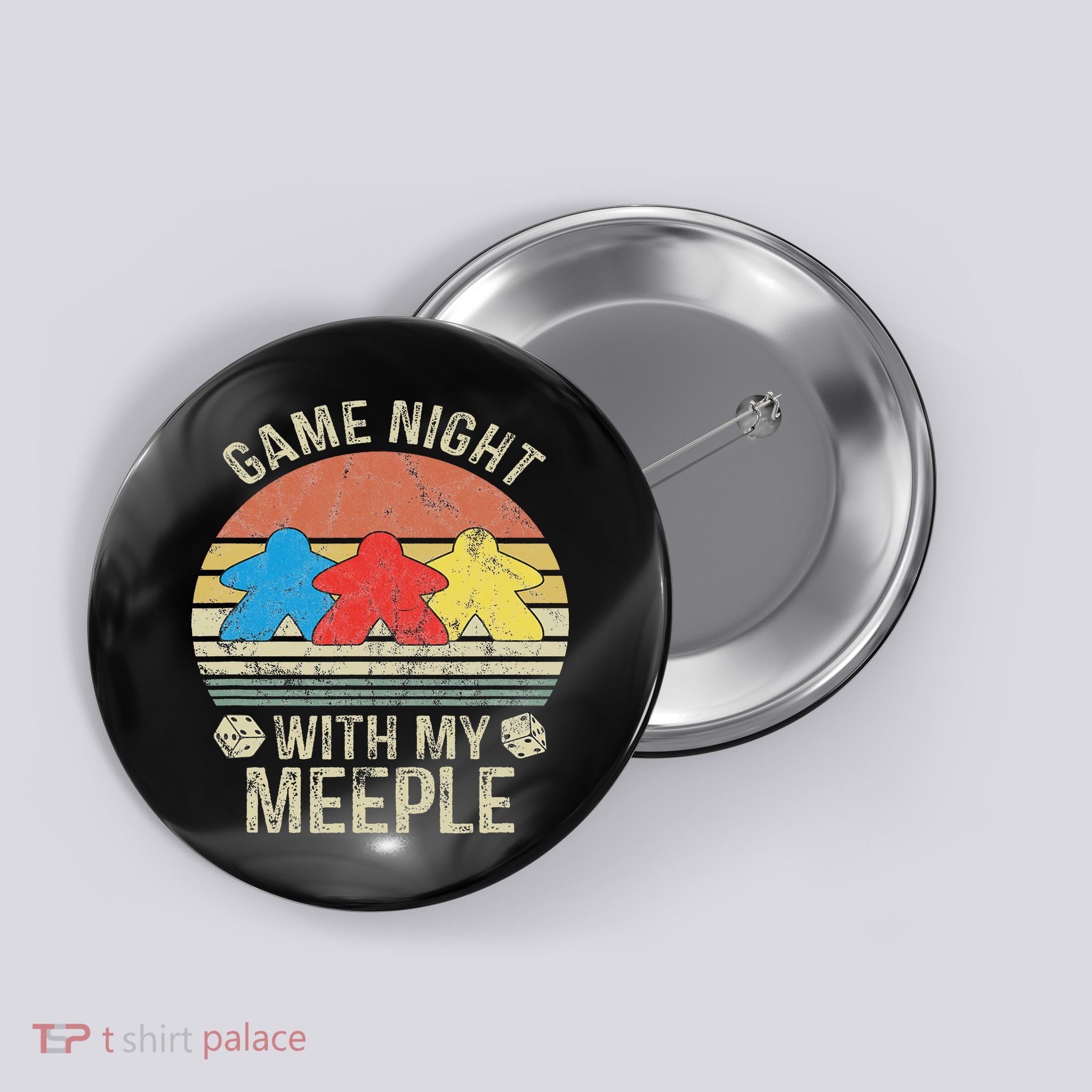 Game Night With My Meeple Board Games Tabletop Boardgamers Button