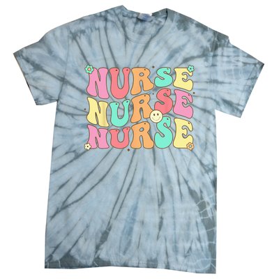 Groovy Nurse Women Future Nurse Appreciation Nursing Tie-Dye T-Shirt