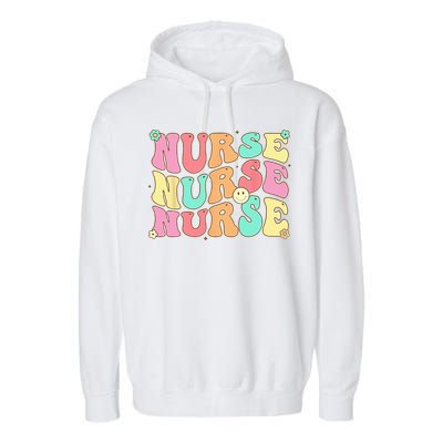 Groovy Nurse Women Future Nurse Appreciation Nursing Garment-Dyed Fleece Hoodie