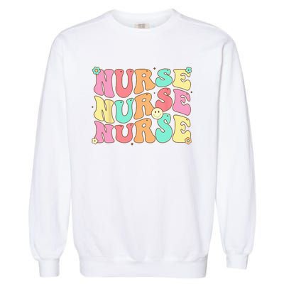 Groovy Nurse Women Future Nurse Appreciation Nursing Garment-Dyed Sweatshirt