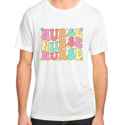 Groovy Nurse Women Future Nurse Appreciation Nursing Adult ChromaSoft Performance T-Shirt