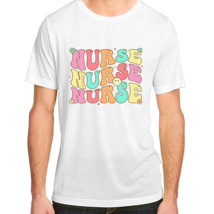 Groovy Nurse Women Future Nurse Appreciation Nursing Adult ChromaSoft Performance T-Shirt