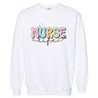 Groovy Nurse Wo Future Nurse Appreciation Nursing Garment-Dyed Sweatshirt