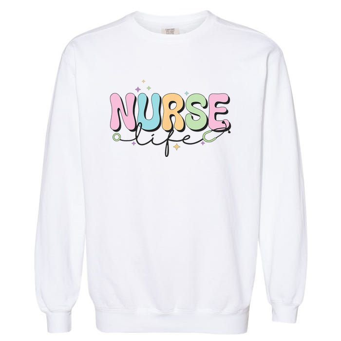 Groovy Nurse Wo Future Nurse Appreciation Nursing Garment-Dyed Sweatshirt