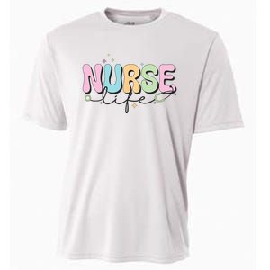 Groovy Nurse Wo Future Nurse Appreciation Nursing Cooling Performance Crew T-Shirt