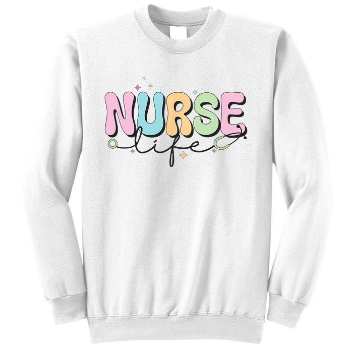 Groovy Nurse Wo Future Nurse Appreciation Nursing Sweatshirt