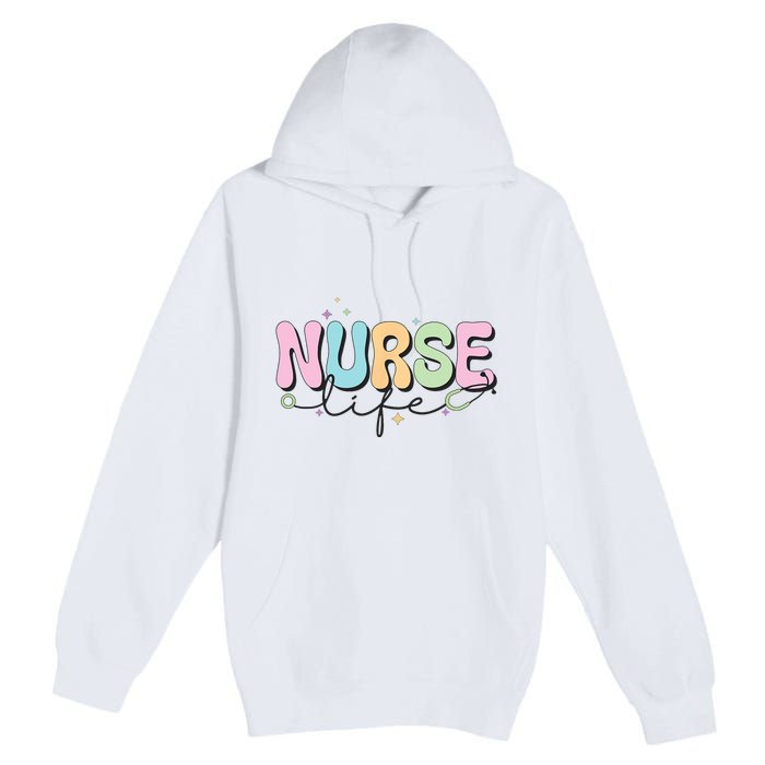 Groovy Nurse Wo Future Nurse Appreciation Nursing Premium Pullover Hoodie