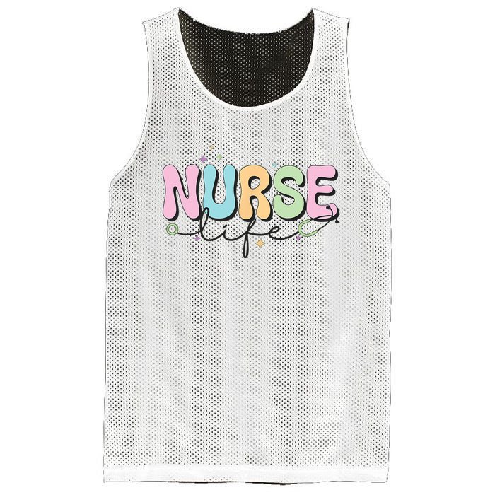 Groovy Nurse Wo Future Nurse Appreciation Nursing Mesh Reversible Basketball Jersey Tank