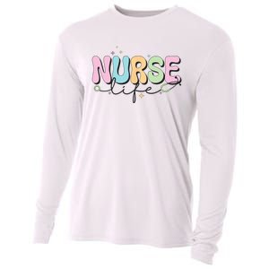 Groovy Nurse Wo Future Nurse Appreciation Nursing Cooling Performance Long Sleeve Crew