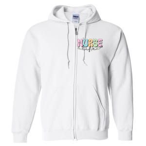 Groovy Nurse Wo Future Nurse Appreciation Nursing Full Zip Hoodie