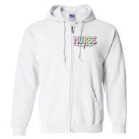 Groovy Nurse Wo Future Nurse Appreciation Nursing Full Zip Hoodie