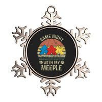 Game Night With My Meeple Board Games Tabletop Boardgamers Metallic Star Ornament