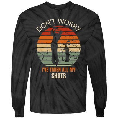 GOLF No Worries I've Had My Shots Vintage Tie-Dye Long Sleeve Shirt