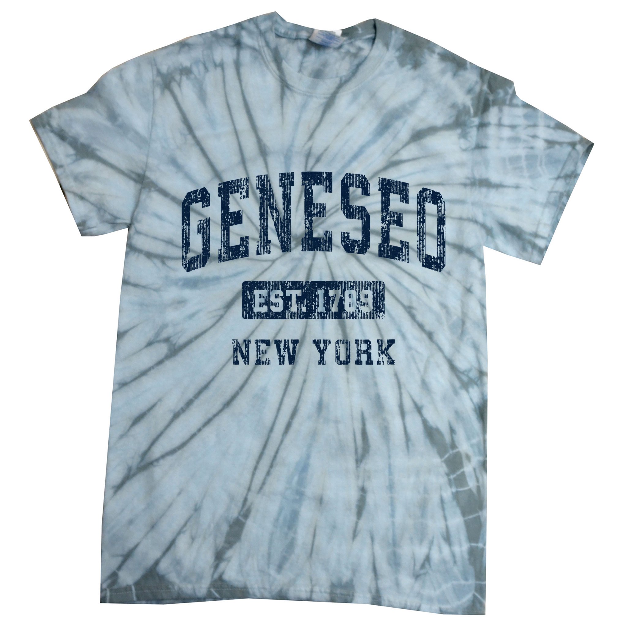 Geneseo New York Ny Vintage Athletic Sports Design Tie-Dye T-Shirt