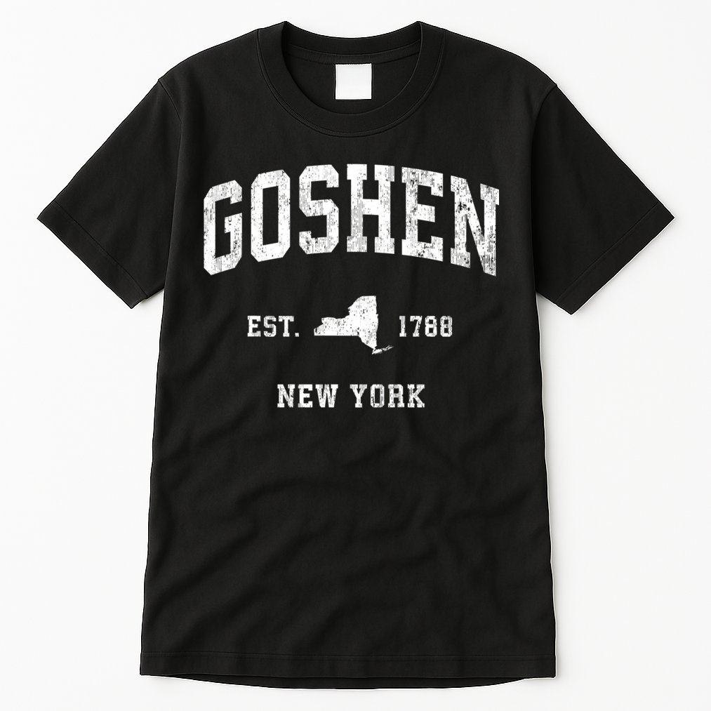 Goshen New York Ny Vintage Athletic Tall T-Shirt