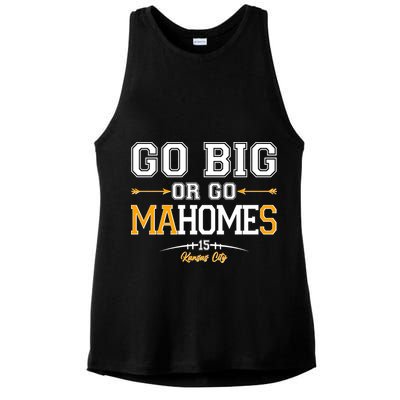 Go Big Or Go Ma-HOME-s Kansas City Football No 15 Ladies PosiCharge Tri-Blend Wicking Tank
