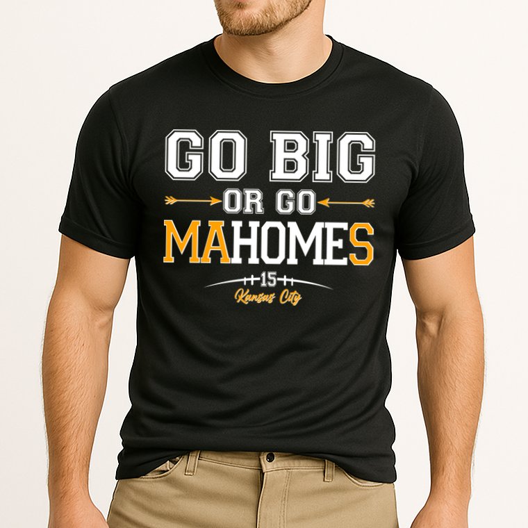 Go Big Or Go Ma-HOME-s Kansas City Football No 15 Cooling Performance Crew T-Shirt