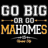 Go Big Or Go Ma-HOME-s Kansas City Football No 15 Cooling Performance Crew T-Shirt