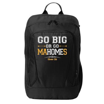 Go Big Or Go Ma-HOME-s Kansas City Football No 15 City Backpack