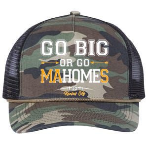 Go Big Or Go Ma-HOME-s Kansas City Football No 15 Retro Rope Trucker Hat Cap