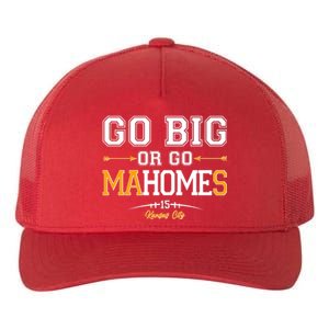 Go Big Or Go Ma-HOME-s Kansas City Football No 15 Yupoong Adult 5-Panel Trucker Hat