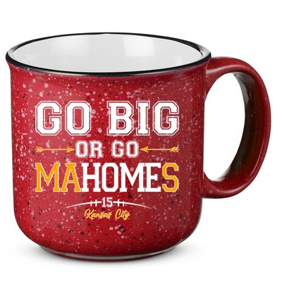 Go Big Or Go Ma-HOME-s Kansas City Football No 15 15oz Campfire Ceramic Mug