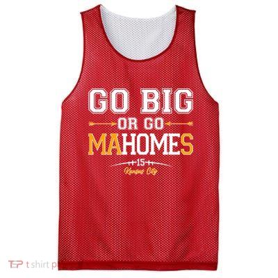 Go Big Or Go Ma-HOME-s Kansas City Football No 15 Mesh Reversible Basketball Jersey Tank