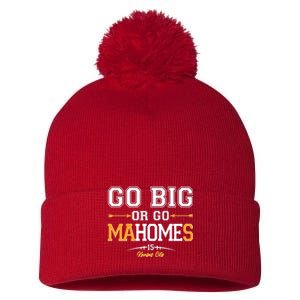 Go Big Or Go Ma-HOME-s Kansas City Football No 15 Pom Pom 12in Knit Beanie