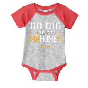 Go Big Or Go Ma-HOME-s Kansas City Football No 15 Infant Baby Jersey Bodysuit