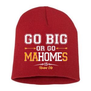 Go Big Or Go Ma-HOME-s Kansas City Football No 15 Short Acrylic Beanie