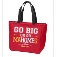 Go Big Or Go Ma-HOME-s Kansas City Football No 15 Zip Tote Bag